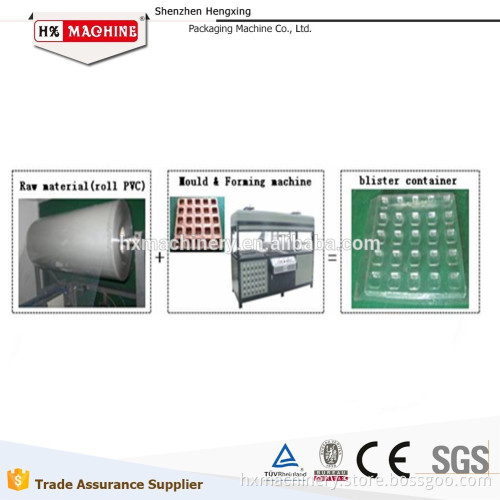 forming machine for flower-shaped three compartments food tray